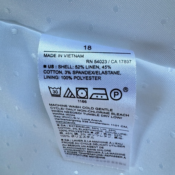 Banana Republic Linen Blend Vest Size 18 - Picture 3 of 4